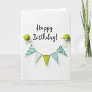 Vibrant Garland Birthday Card