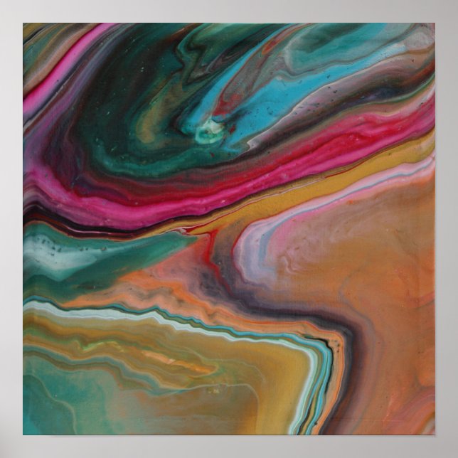 Vibrant Geode Poster (Front)