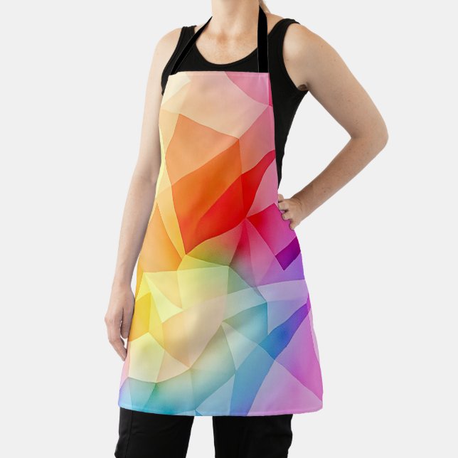 Vibrant Geometric Abstract Apron (Insitu)