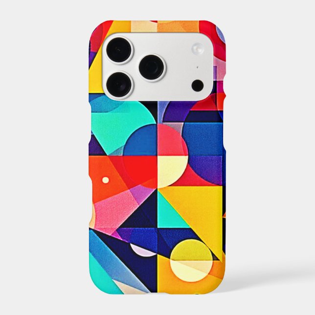 Vibrant Geometric Abstract Art (Back)