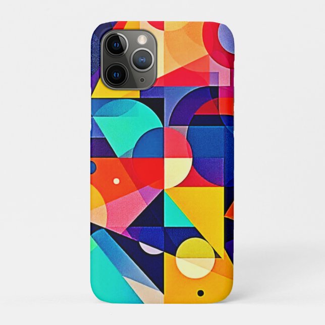 Vibrant Geometric Abstract Art Case-Mate iPhone Case (Back)