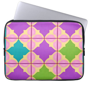 🌈 Vibrant Geometric Abstract Block Art Style 💻✨ Laptop Sleeve