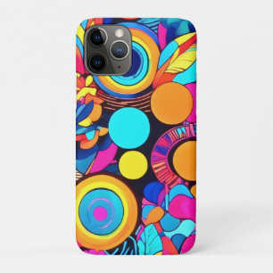 Vibrant Geometric Abstract Patterns iPhone 11 Pro Case