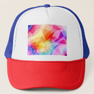 Vibrant Geometric Abstract Trucker Hat