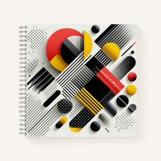 Vibrant Geometric Abstraction Notebook