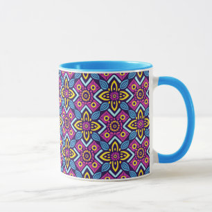 Vibrant Geometric Decorative Pattern Mug