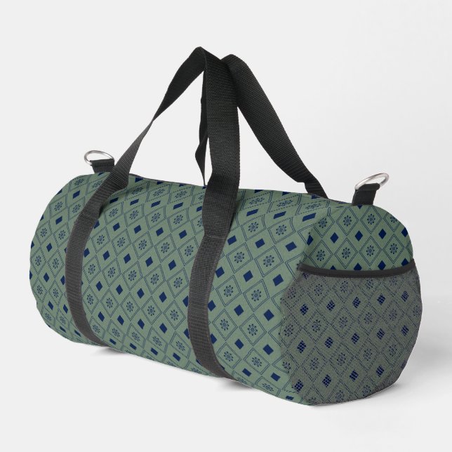 Vibrant Geometric Duffle Bag (Right Corner)