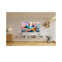 Vibrant Geometric Explosion Colorful Abstract Art