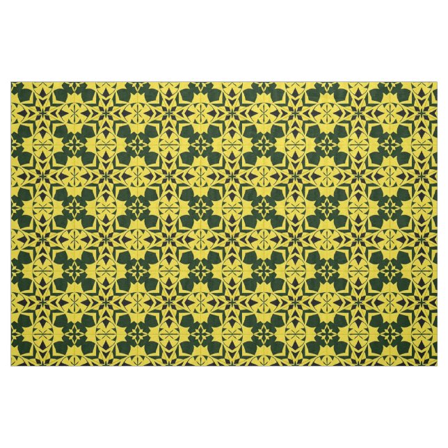 Vibrant Geometric Floral Design Fabric (Fat Quarter)