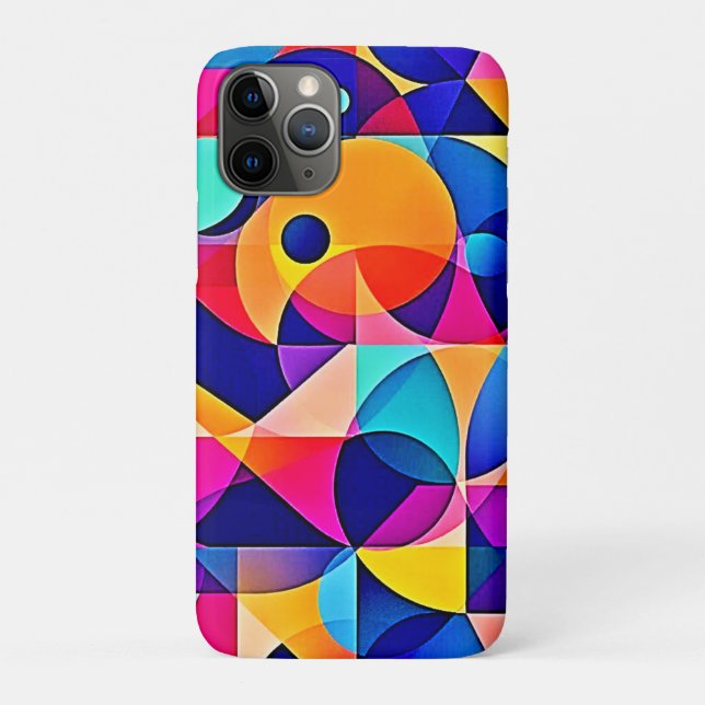 Vibrant Geometric Harmony Case-Mate iPhone Case (Back)
