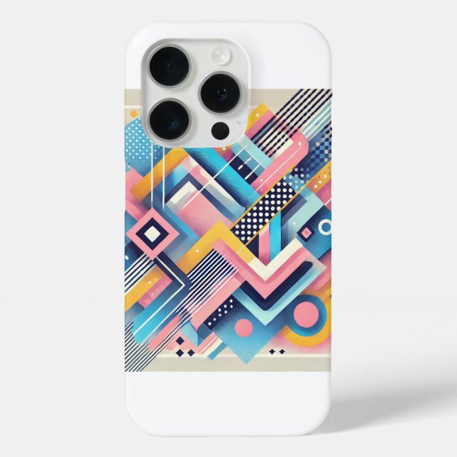 Vibrant Geometric iPhone Cover |Slim & Unique Look (Back)