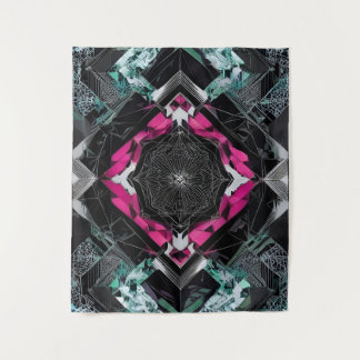 Vibrant Geometric: Kaleidoscopic Nexus X-99 Tapestry