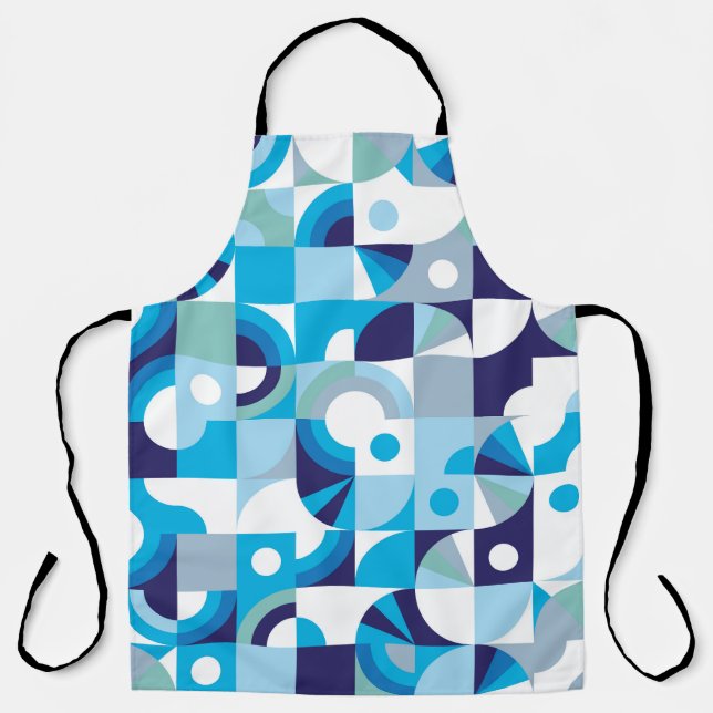 Vibrant Geometric: Modern Seamless Apron (Front)