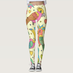 Vibrant Geometric Mosaic: Modern Seamless Leggings