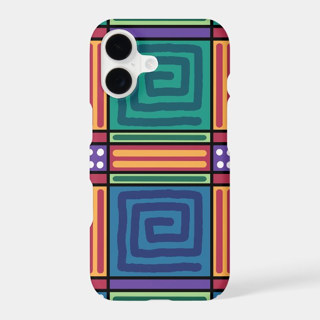 Vibrant Geometric Pattern (Back)
