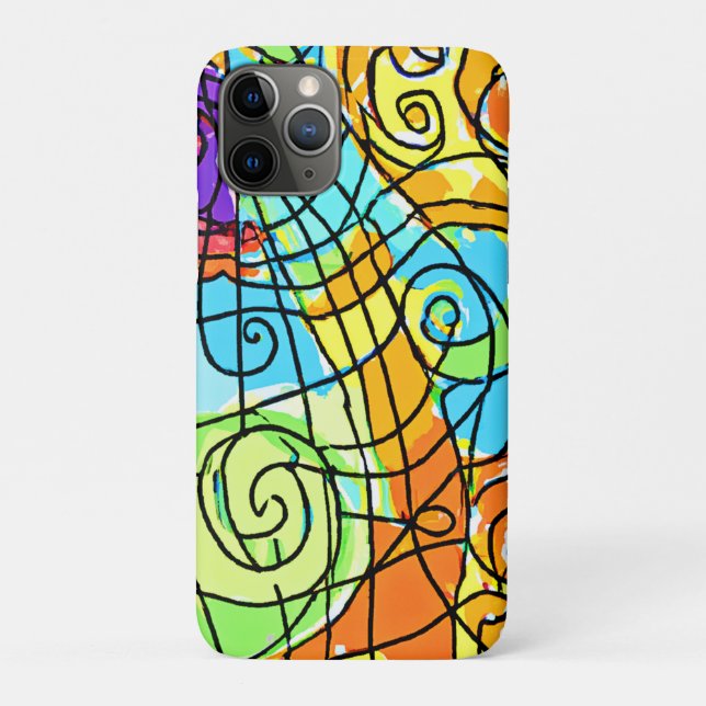 Vibrant Geometric Pattern Case-Mate iPhone Case (Back)
