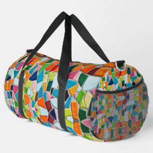 Vibrant Geometric Pattern Colourful Detailed Moder Duffle Bag
