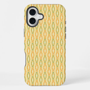 Vibrant geometric pattern with hexagonal shapes iPhone 16 plus case