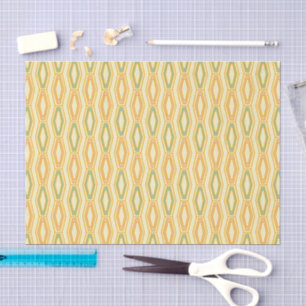 Vibrant geometric pattern with hexagonal shapes tissue paper