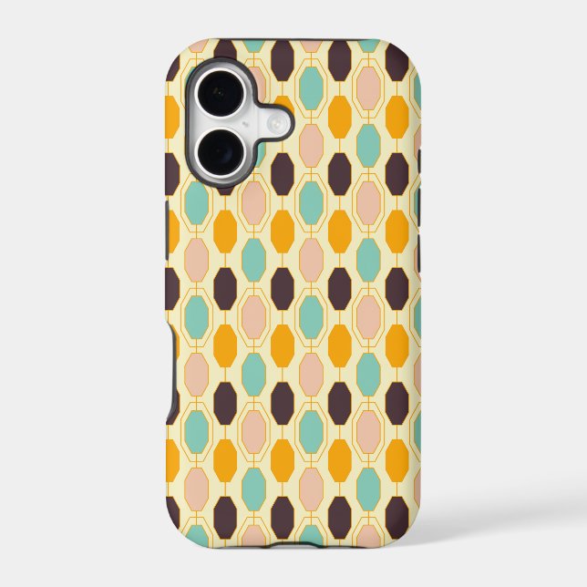 Vibrant geometric pattern with rows of octagonal s (Back)