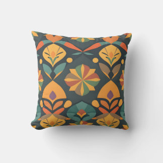 Vibrant Geometric Pillow - Colourful Home Decor
