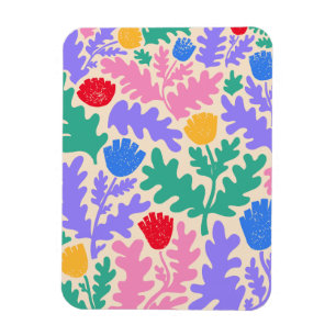 Vibrant Geometric Shapes Pattern Magnet
