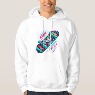 Vibrant Geometric Skateboard T-Shirt - Skate Forev Hoodie