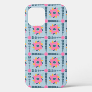Vibrant Geometric Tile Design iPhone 12 Case