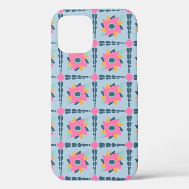 Vibrant Geometric Tile Design Case-Mate iPhone Case (Back)