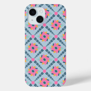 Vibrant Geometric Tile Design iPhone 15 Case