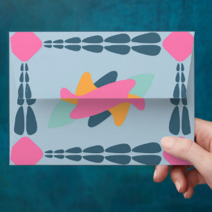 Vibrant Geometric Tile Design Envelope