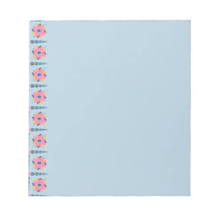 Vibrant Geometric Tile Design Notepad