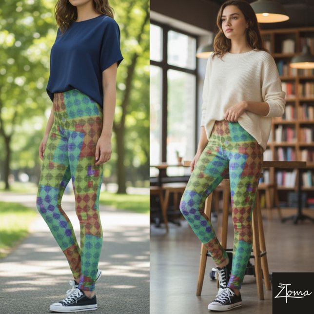 Vibrant Geometry Leggings (Creator Uploaded)