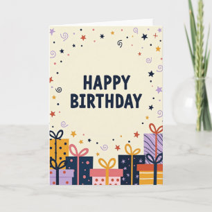 Vibrant Gifts Birthday Card