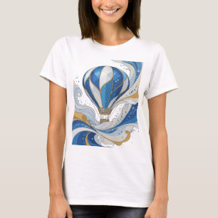 Vibrant Gold ABSTRACT ART Design T-Shirt