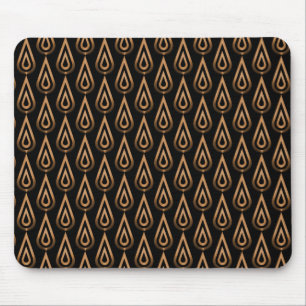Vibrant Gold Flickering Flames Mousepad