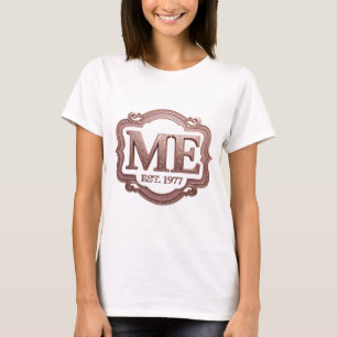 Vibrant Gold ME EST 1977 Bold Design T-Shirt