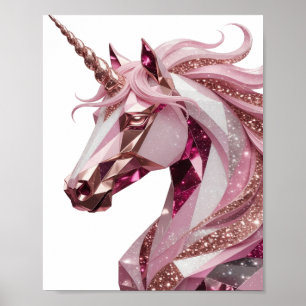 Vibrant Gold UNICORN Quote Design Poster