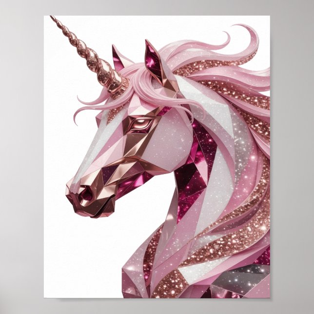 Vibrant Gold UNICORN Quote Design Poster (Front)