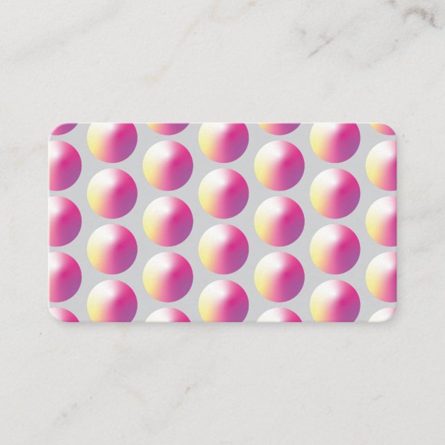 Vibrant gradient pearl circles. enclosure card (Front)