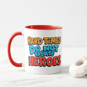 Vibrant Gradient Typographical Create Heroes  Mug
