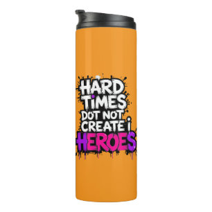 Vibrant Gradient Typographical Create Heroes Thermal Tumbler