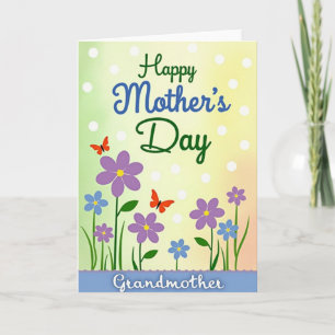 Vibrant Grandmothers Day Card