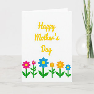 Vibrant Graphic Blooms Card