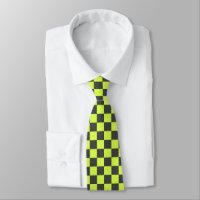Vibrant Green and Grey Chequered Pattern