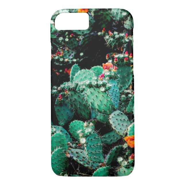 Vibrant Green Cactus Phone Case (Back)