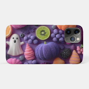 Vibrant Halloween Candy and Fruit Flat-Lay iPhone 11 Pro Case