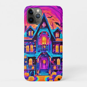 Vibrant Halloween House Art iPhone 11 Pro Case