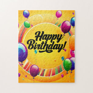 Vibrant Happy Birthday Jigsaw Puzzle