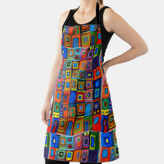 Vibrant Harmony: Homage to Hundertwasser Apron